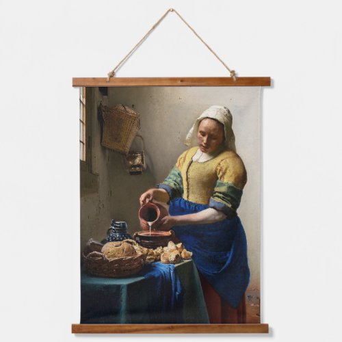 Johannes Vermeer _ The Milkmaid Hanging Tapestry