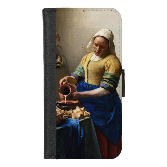 Johannes Vermeer - The Milkmaid iPhone Wallet Case (Front)