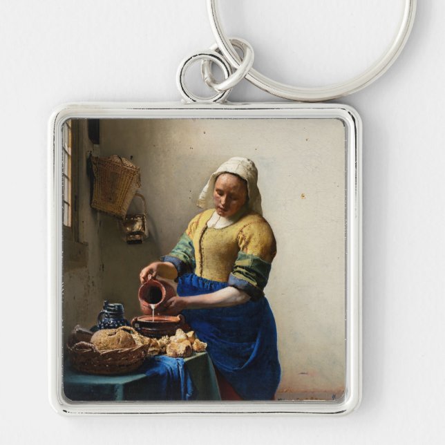 Johannes Vermeer - The Milkmaid Keychain (Front)