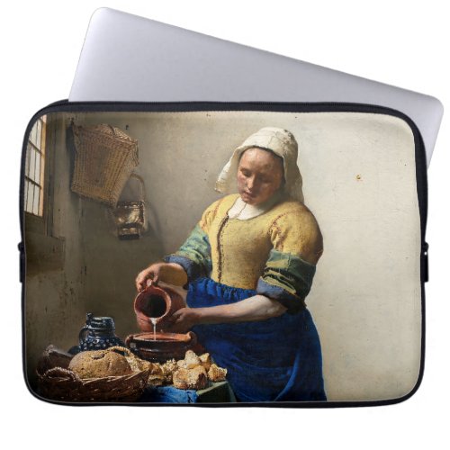 Johannes Vermeer _ The Milkmaid Laptop Sleeve