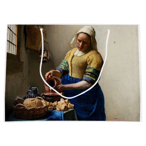 Johannes Vermeer _ The Milkmaid Large Gift Bag