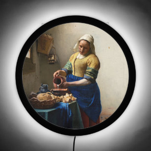 Johannes Vermeer - The Milkmaid LED Sign