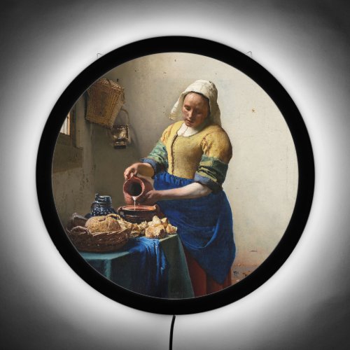 Johannes Vermeer _ The Milkmaid LED Sign