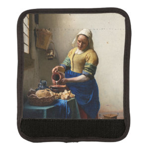 Johannes Vermeer - The Milkmaid Luggage Handle Wrap