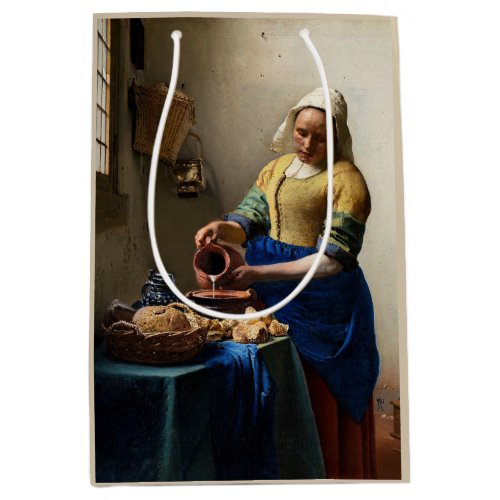 Johannes Vermeer _ The Milkmaid Medium Gift Bag