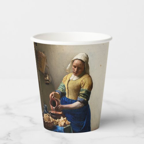 Johannes Vermeer _ The Milkmaid Paper Cups