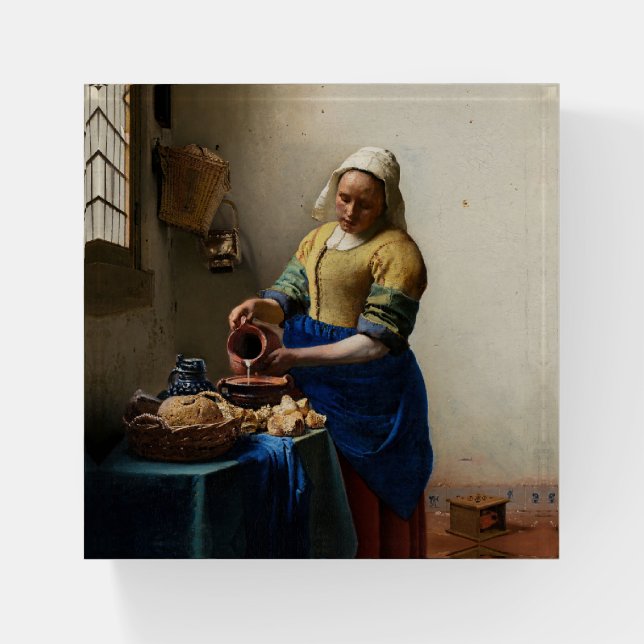 Johannes Vermeer - The Milkmaid Paperweight (Front)
