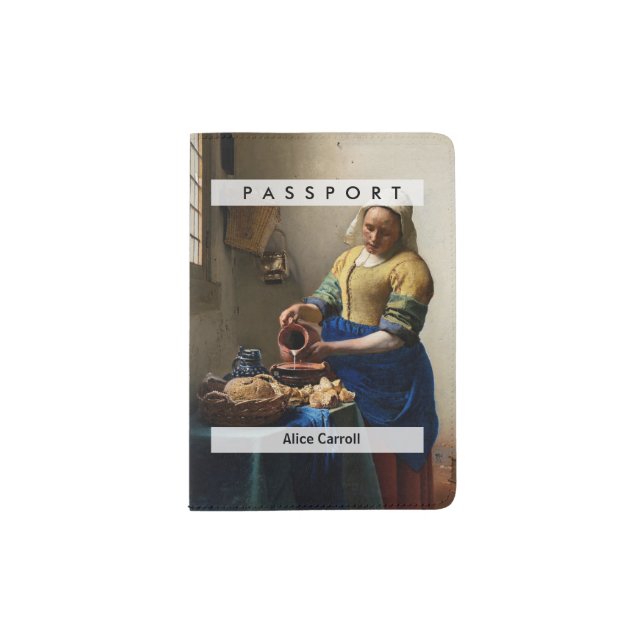 Johannes Vermeer - The Milkmaid Passport Holder (Front)
