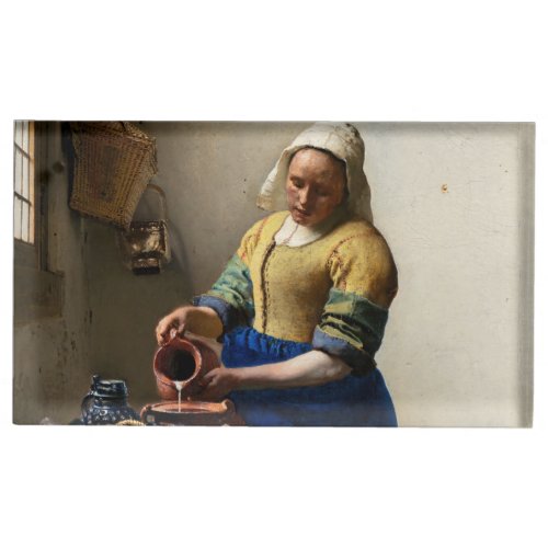 Johannes Vermeer _ The Milkmaid Place Card Holder