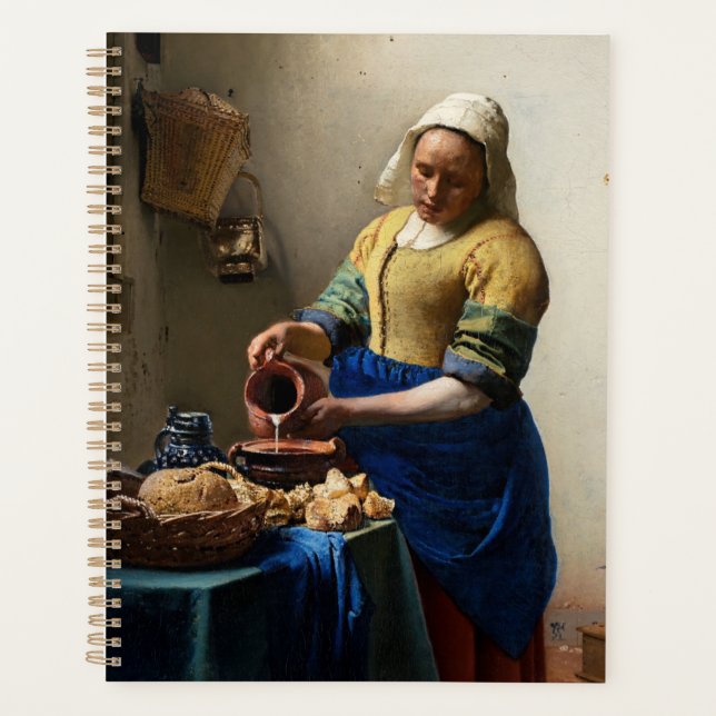 Johannes Vermeer - The Milkmaid Planner (Front)