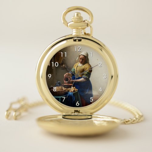 Johannes Vermeer _ The Milkmaid Pocket Watch