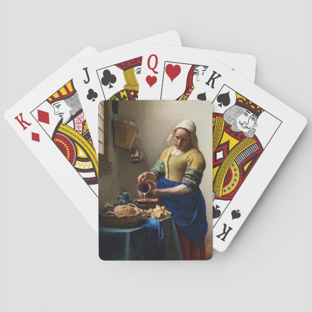 Johannes Vermeer - The Milkmaid Poker Cards (Back)