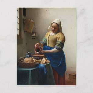 Johannes Vermeer - The Milkmaid Postcard