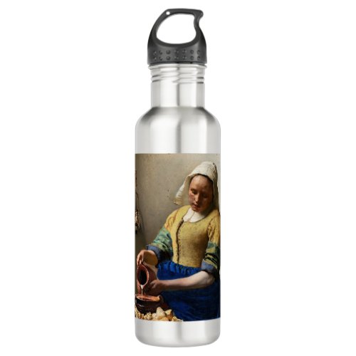 Johannes Vermeer _ The Milkmaid Stainless Steel Water Bottle