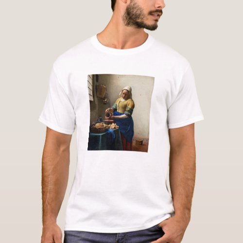 Johannes Vermeer _ The Milkmaid T_Shirt