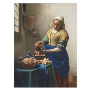 Johannes Vermeer - The Milkmaid Tablecloth