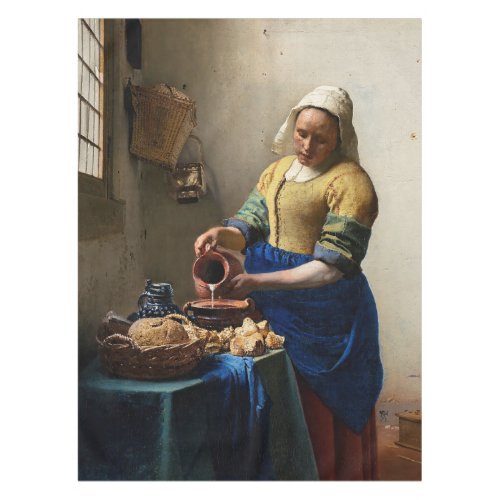 Johannes Vermeer _ The Milkmaid Tablecloth