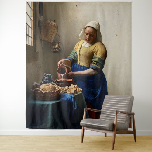 Johannes Vermeer _ The Milkmaid Tapestry