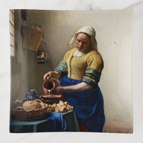 Johannes Vermeer _ The Milkmaid Trinket Tray