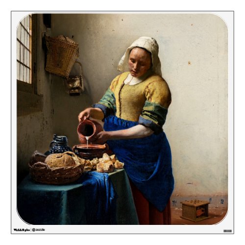 Johannes Vermeer _ The Milkmaid Wall Decal
