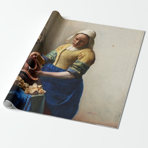 Johannes Vermeer _ The Milkmaid Wrapping Paper