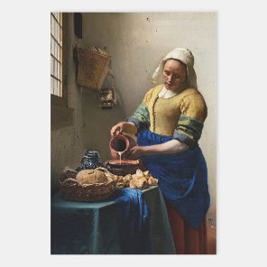 Johannes Vermeer - The Milkmaid Wrapping Paper Sheets