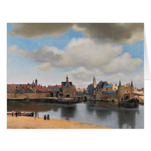 Johannes Vermeer, van Deft, View of Delft Cards (Front Horizontal)