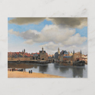 Johannes Vermeer, van Deft, View of Delft Postcard