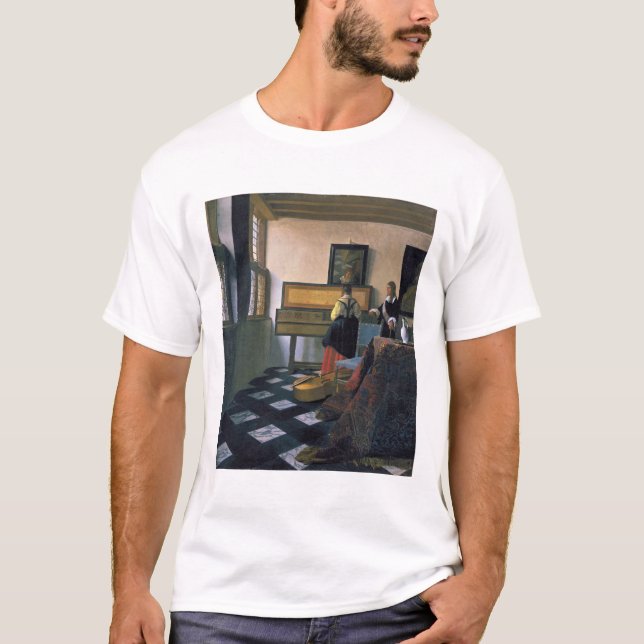 Johannes Vermeer, van Delft, The Music Lesson T-Shirt (Front)