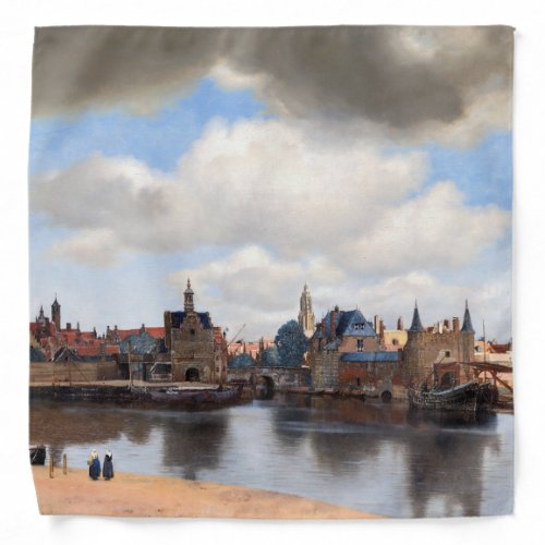 Johannes Vermeer _ View of Delft Bandana