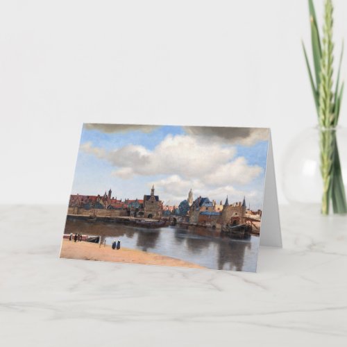 Johannes Vermeer _ View of Delft Card
