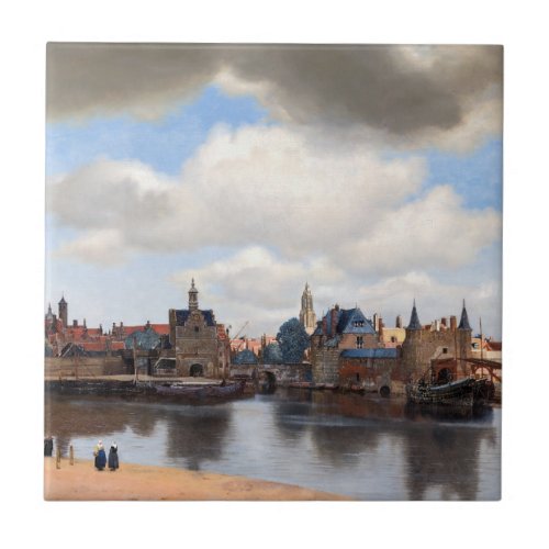 Johannes Vermeer _ View of Delft Ceramic Tile