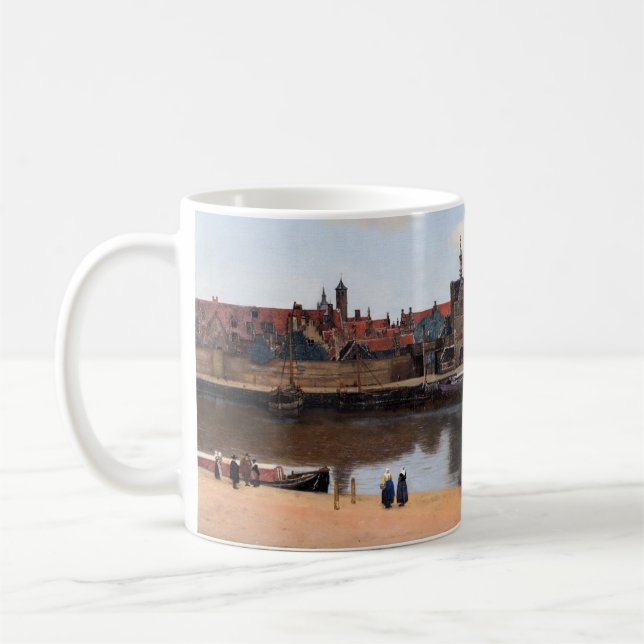 Johannes Vermeer - View of Delft Coffee Mug (Left)