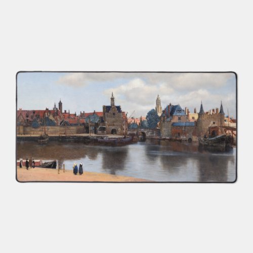 Johannes Vermeer _ View of Delft Desk Mat