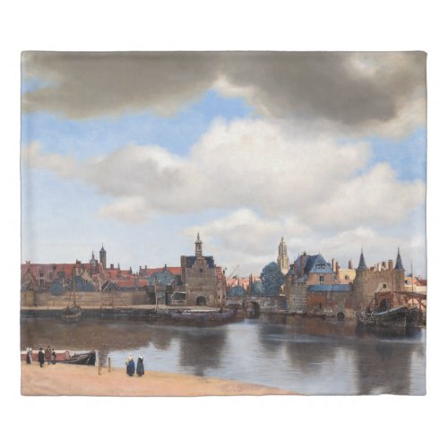 Johannes Vermeer _ View of Delft Duvet Cover