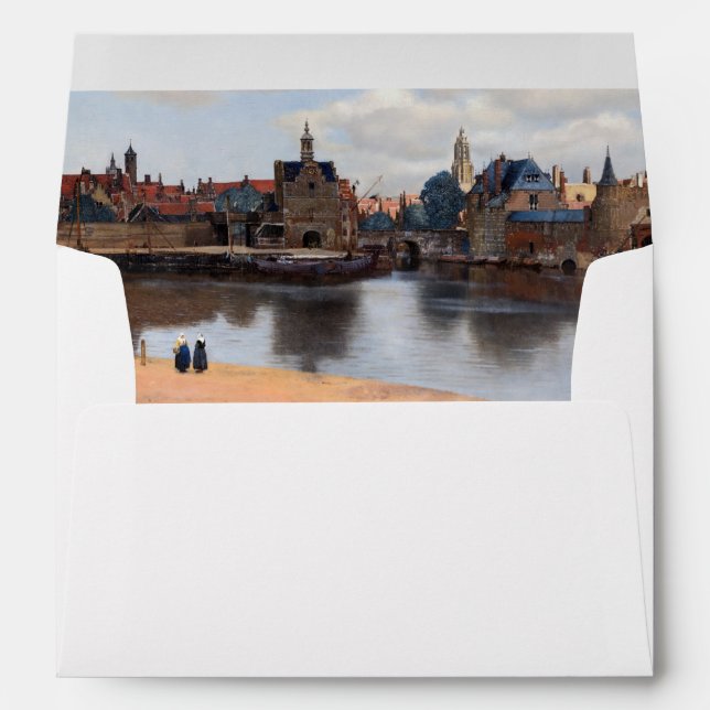 Johannes Vermeer - View of Delft Envelope (Back (Bottom))