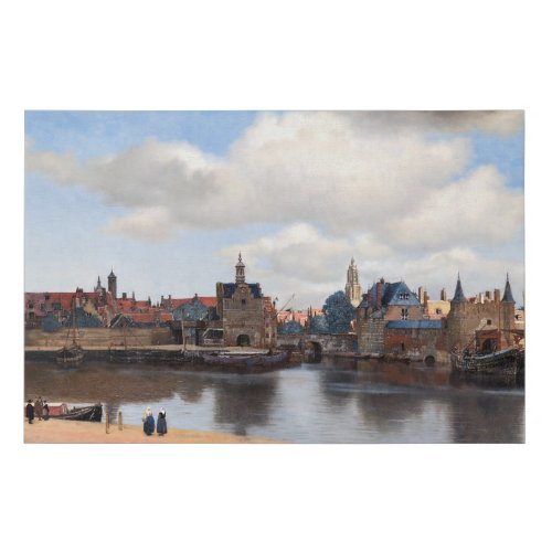 Johannes Vermeer _ View of Delft Faux Canvas Print