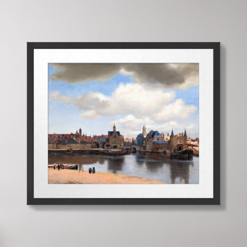 Johannes Vermeer _ View of Delft Framed Art