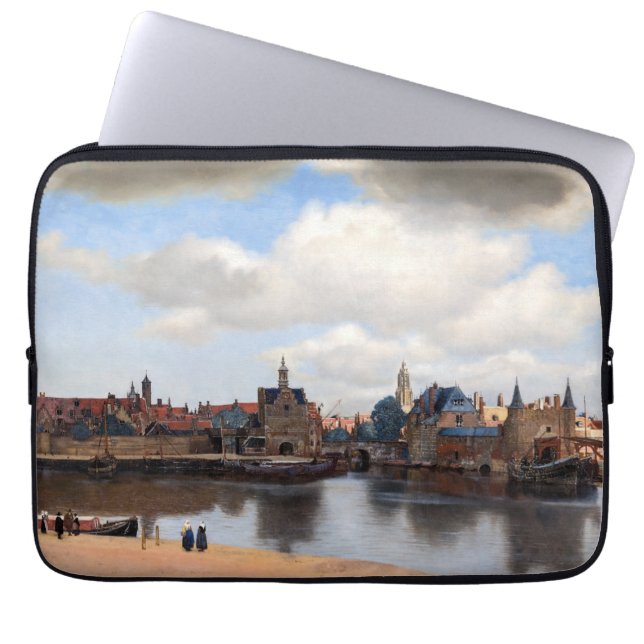Johannes Vermeer - View of Delft Laptop Sleeve (Front)
