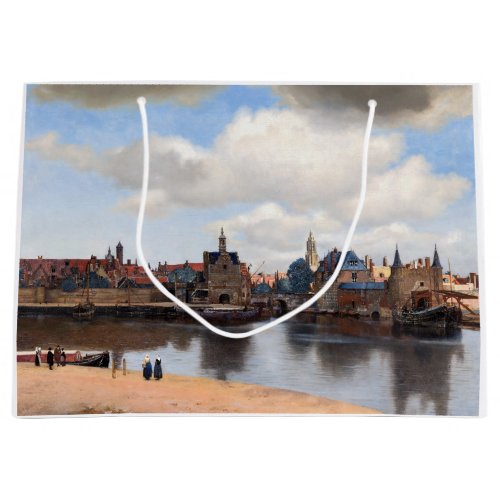 Johannes Vermeer _ View of Delft Large Gift Bag