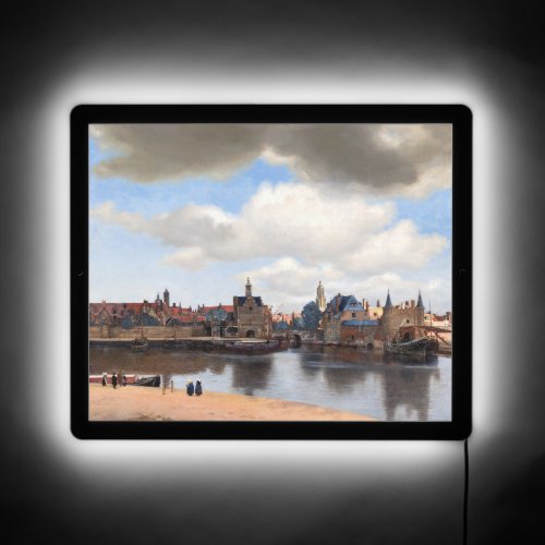 Johannes Vermeer _ View of Delft LED Sign