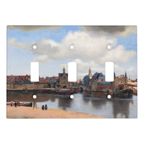 Johannes Vermeer _ View of Delft Light Switch Cover