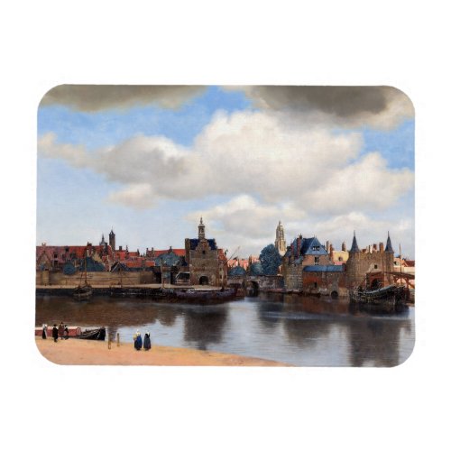 Johannes Vermeer _ View of Delft Magnet