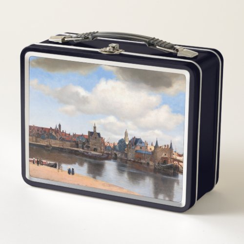Johannes Vermeer _ View of Delft Metal Lunch Box