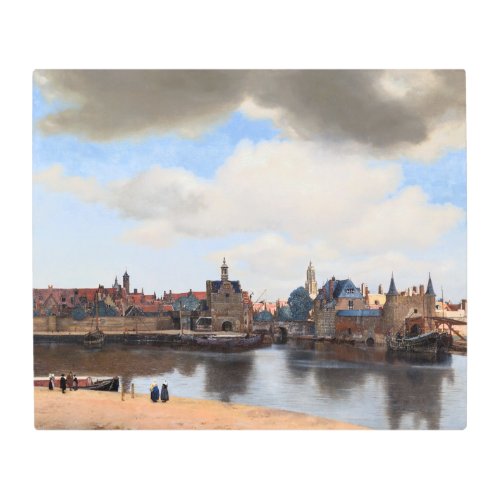 Johannes Vermeer _ View of Delft Metal Print