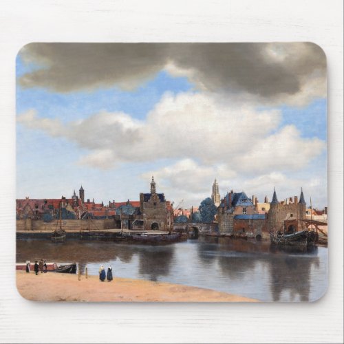 Johannes Vermeer _ View of Delft Mouse Pad