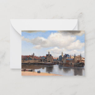 Johannes Vermeer - View of Delft Note Card