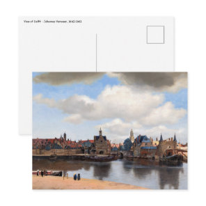 Johannes Vermeer - View of Delft Postcard