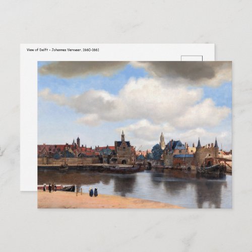 Johannes Vermeer _ View of Delft Postcard