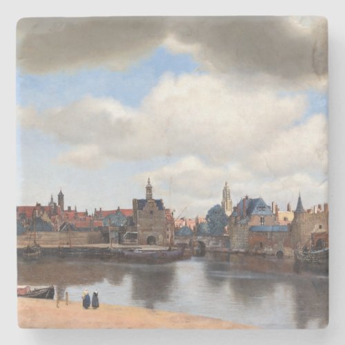 Johannes Vermeer _ View of Delft Stone Coaster